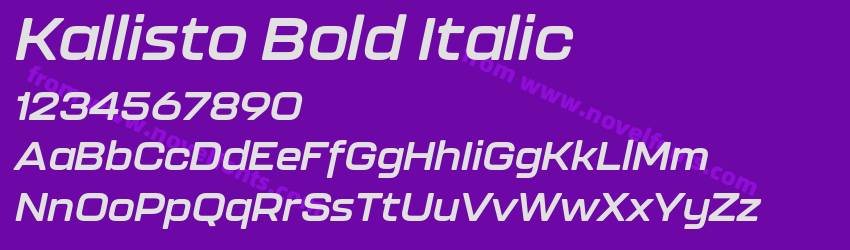 Kallisto Bold ItalicPreview Kallisto Bold ItalicPreview