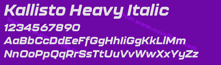 Kallisto Heavy ItalicPreview Kallisto Heavy ItalicPreview