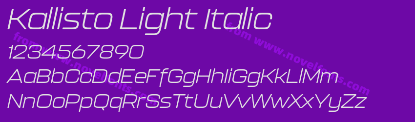 Kallisto Light ItalicPreview Kallisto Light ItalicPreview