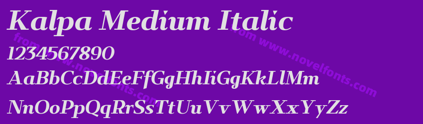 Kalpa Medium ItalicPreview Kalpa Medium ItalicPreview