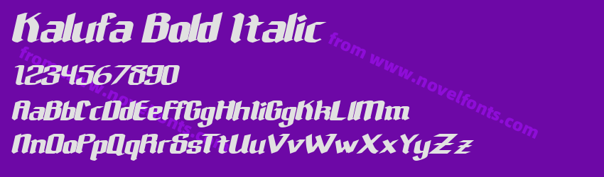 Kalufa Bold ItalicPreview Kalufa Bold ItalicPreview