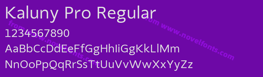 Kaluny Pro RegularPreview Kaluny Pro RegularPreview