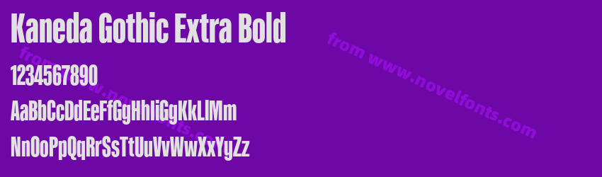 Kaneda Gothic Extra BoldPreview Kaneda Gothic Extra BoldPreview
