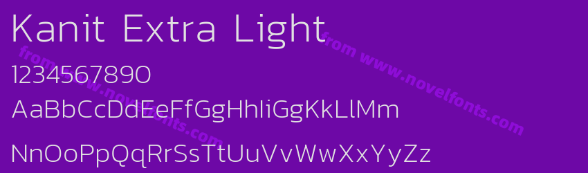 Kanit Extra LightPreview Kanit Extra LightPreview