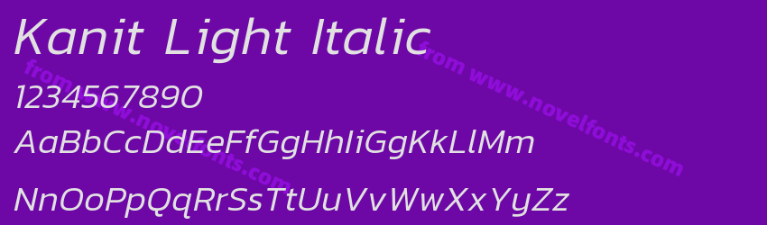 Kanit Light ItalicPreview Kanit Light ItalicPreview