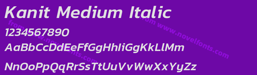 Kanit Medium ItalicPreview Kanit Medium ItalicPreview