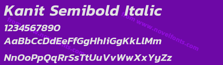 Kanit Semibold ItalicPreview Kanit Semibold ItalicPreview