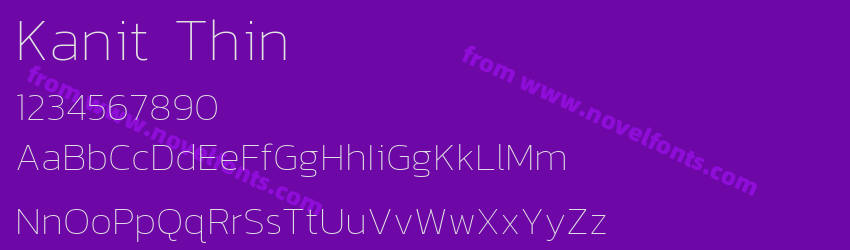 Kanit ThinPreview Kanit ThinPreview