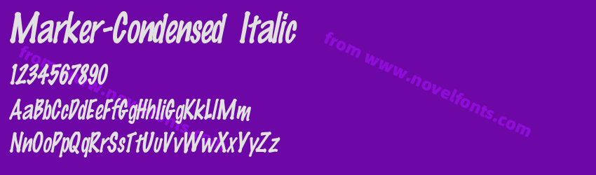 Marker-Condensed ItalicPreview