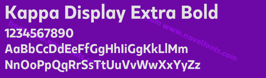 Kappa Display Extra BoldPreview Kappa Display Extra BoldPreview