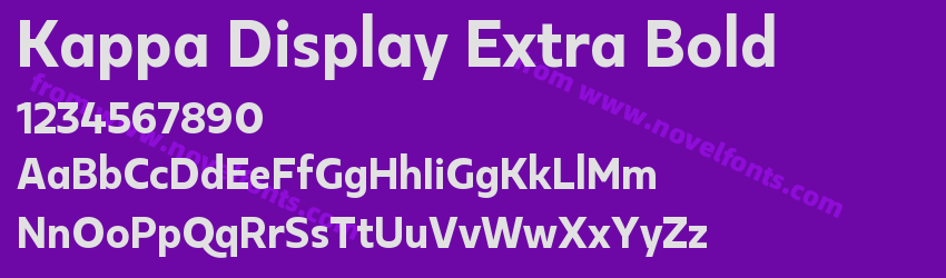 Kappa Display Extra BoldPreview Kappa Display Extra BoldPreview