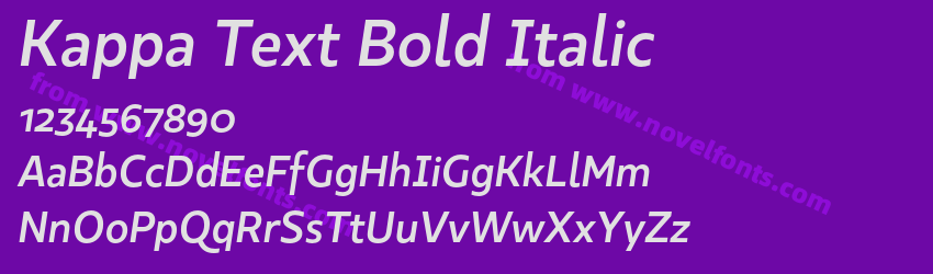 Kappa Text Bold ItalicPreview Kappa Text Bold ItalicPreview