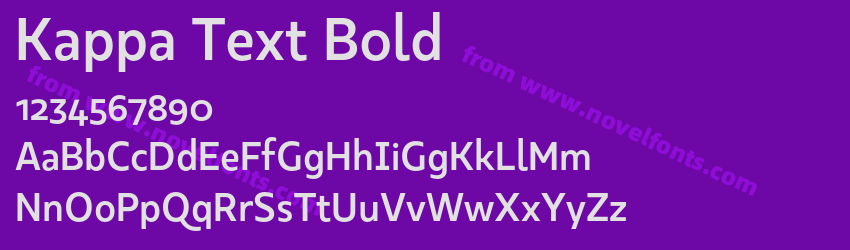 Kappa Text BoldPreview Kappa Text BoldPreview