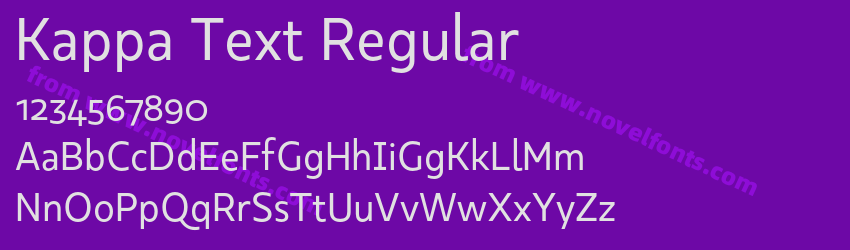 Kappa Text RegularPreview Kappa Text RegularPreview