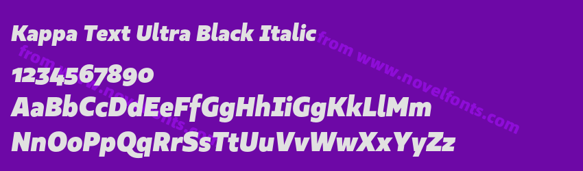 Kappa Text Ultra Black ItalicPreview Kappa Text Ultra Black ItalicPreview