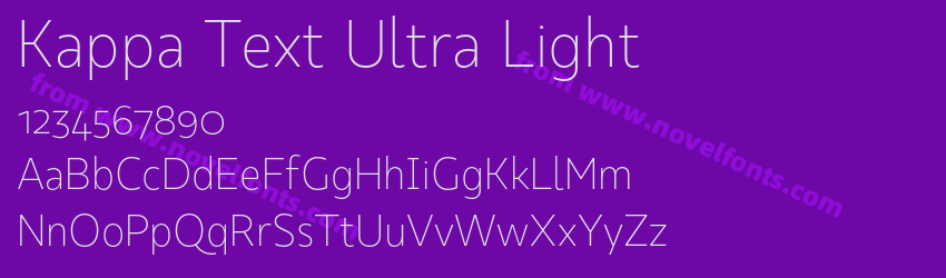 Kappa Text Ultra LightPreview Kappa Text Ultra LightPreview