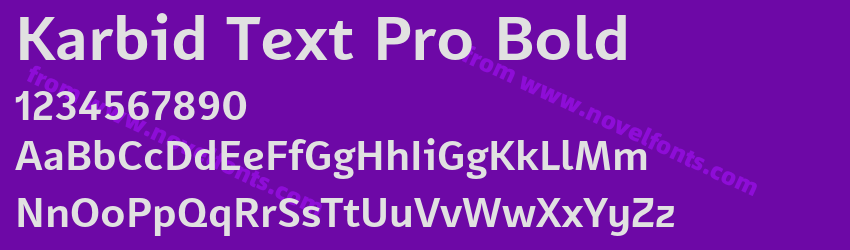 Karbid Text Pro BoldPreview Karbid Text Pro BoldPreview