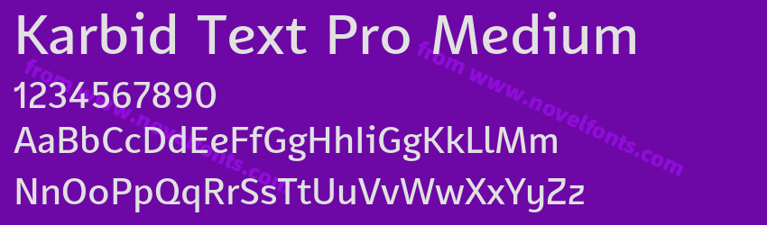 Karbid Text Pro MediumPreview Karbid Text Pro MediumPreview