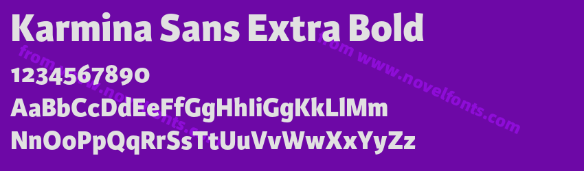 Karmina Sans Extra BoldPreview Karmina Sans Extra BoldPreview