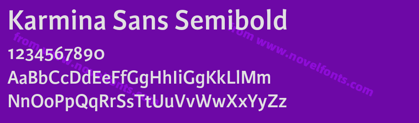 Karmina Sans SemiboldPreview Karmina Sans SemiboldPreview