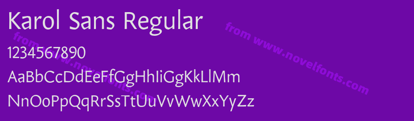 Karol Sans RegularPreview Karol Sans RegularPreview