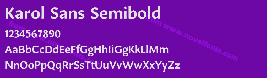 Karol Sans SemiboldPreview Karol Sans SemiboldPreview