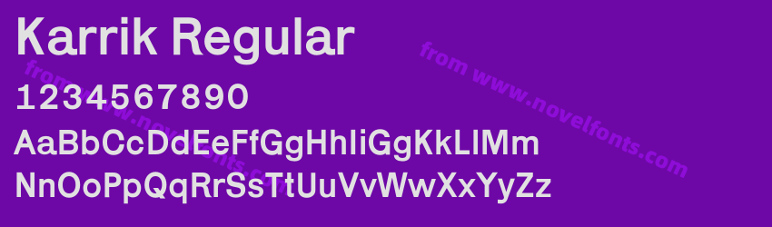 Karrik RegularPreview Karrik RegularPreview