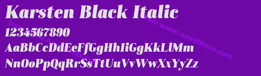 Karsten Black ItalicPreview Karsten Black ItalicPreview