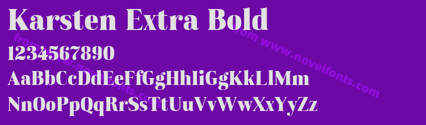 Karsten Extra BoldPreview Karsten Extra BoldPreview