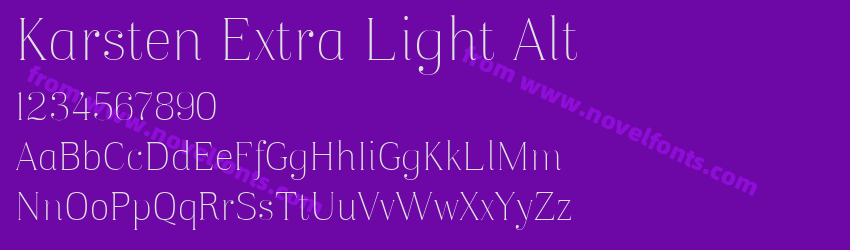 Karsten Extra Light AltPreview Karsten Extra Light AltPreview