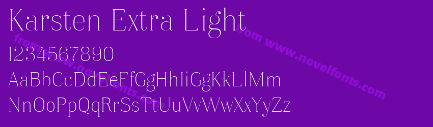 Karsten Extra LightPreview Karsten Extra LightPreview
