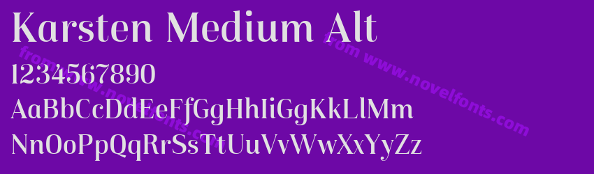 Karsten Medium AltPreview Karsten Medium AltPreview