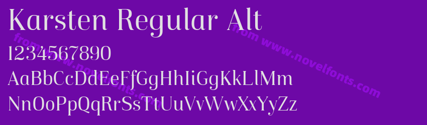 Karsten Regular AltPreview Karsten Regular AltPreview
