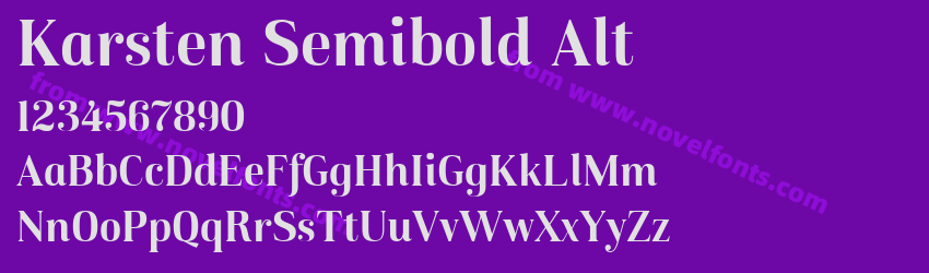 Karsten Semibold AltPreview Karsten Semibold AltPreview