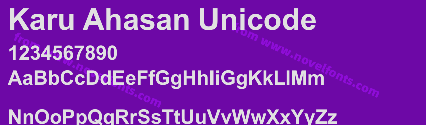 Karu Ahasan UnicodePreview Karu Ahasan UnicodePreview