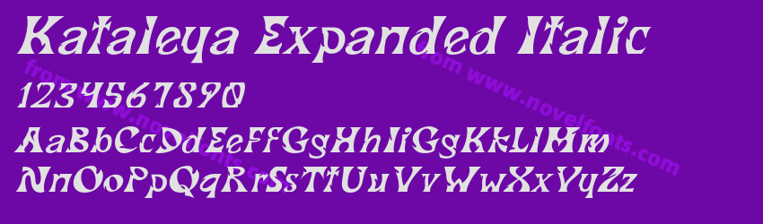Kataleya Expanded ItalicPreview Kataleya Expanded ItalicPreview
