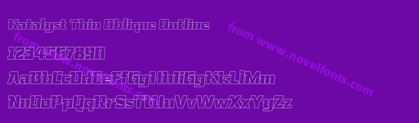 Katalyst Thin Oblique OutlinePreview Katalyst Thin Oblique OutlinePreview