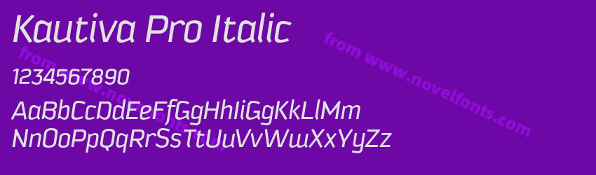 Kautiva Pro ItalicPreview Kautiva Pro ItalicPreview