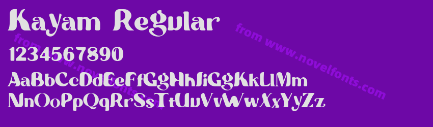 Kayam RegularPreview Kayam RegularPreview