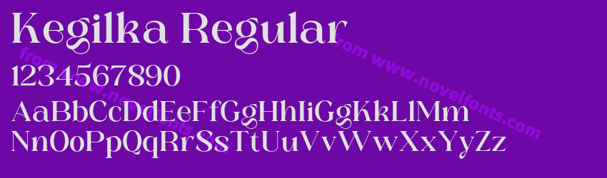 Kegilka RegularPreview Kegilka RegularPreview