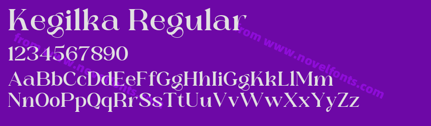 Kegilka RegularPreview Kegilka RegularPreview