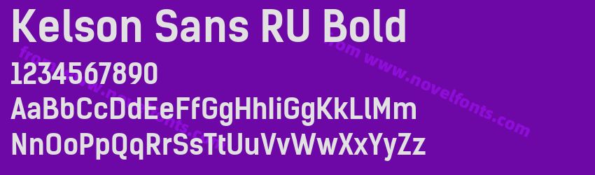 Kelson Sans RU BoldPreview Kelson Sans RU BoldPreview