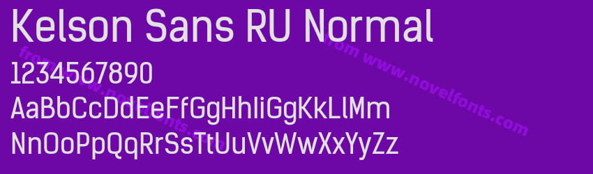 Kelson Sans RU NormalPreview Kelson Sans RU NormalPreview