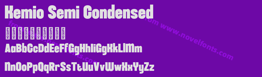 Kemio Semi CondensedPreview Kemio Semi CondensedPreview