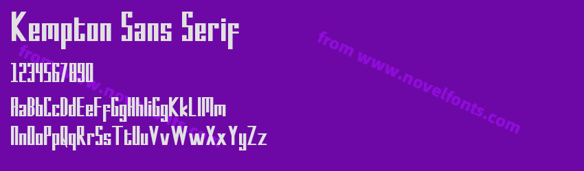 Kempton Sans SerifPreview Kempton Sans SerifPreview