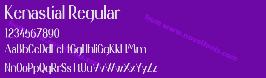 Kenastial RegularPreview Kenastial RegularPreview