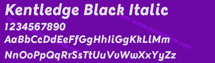 Kentledge Black ItalicPreview Kentledge Black ItalicPreview