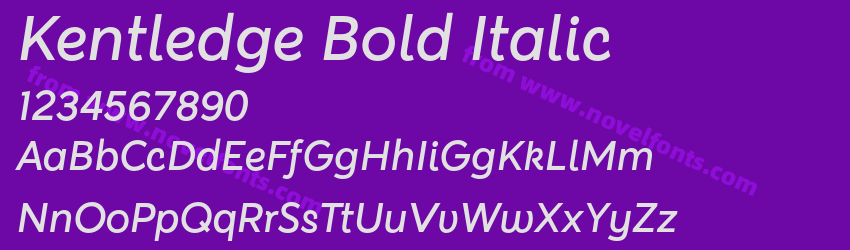 Kentledge Bold ItalicPreview Kentledge Bold ItalicPreview