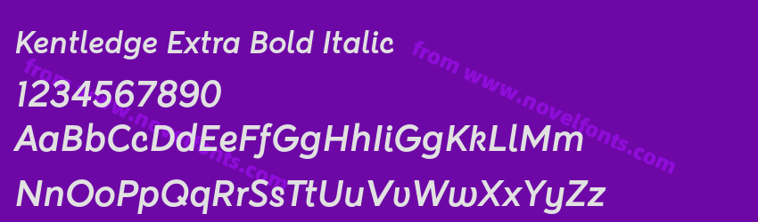 Kentledge Extra Bold ItalicPreview Kentledge Extra Bold ItalicPreview