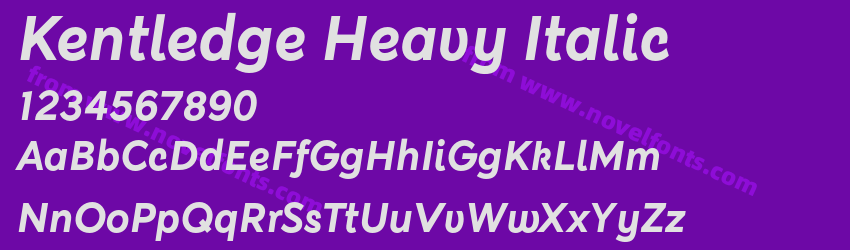 Kentledge Heavy ItalicPreview Kentledge Heavy ItalicPreview